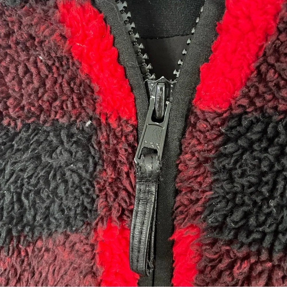 Mother denim the funnel neck bomber jacket buffalo plaid M - Picture 15 of 16